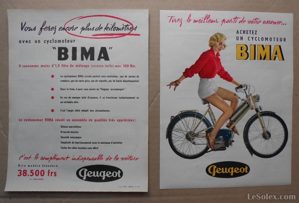 Pub peugeot bima 1956