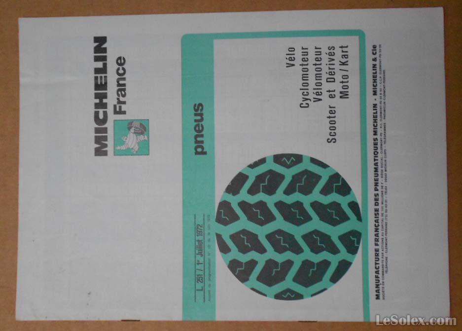 Tarif pneu michelin 1972