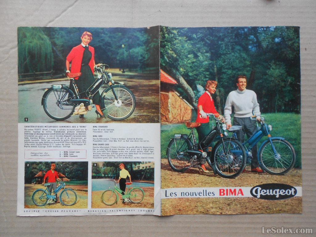 Pub peugeot bima 1954