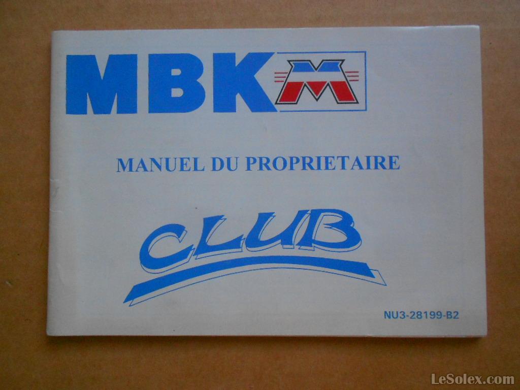 Notice livret manuel du proprietaire 51 club