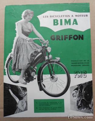 Pub peugeot bima griffon 1955