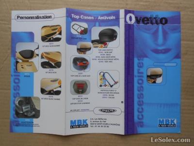 Pub accessoire ovetto scooter mbk